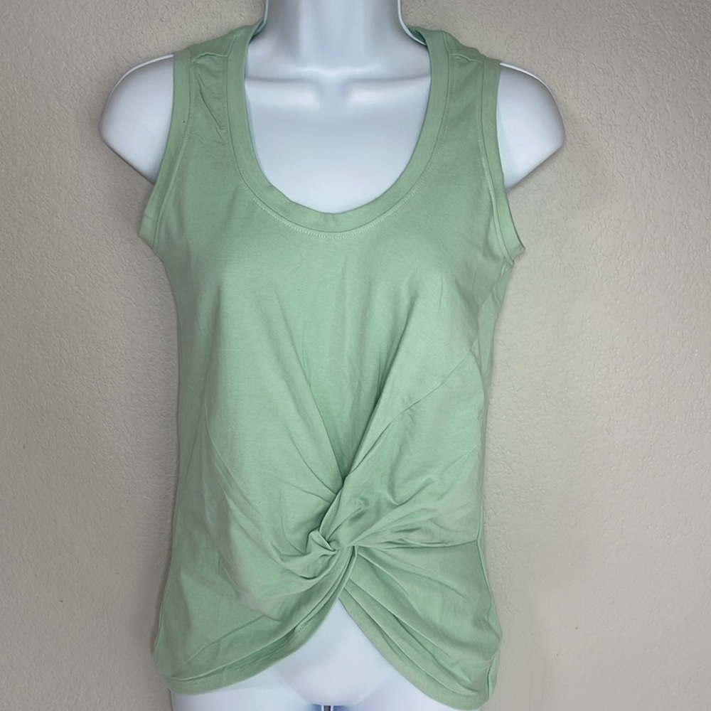 NWT Niyama Sol Mint Green Sleeveless Tie Tank Womens XS - Picture 3 of 7